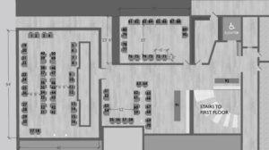 TCZF 2017 exhibitor floorplan with table numbers